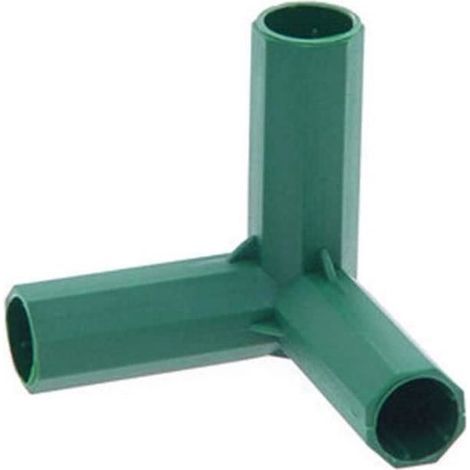 Greenhouse construction connector, 10 pieces, 16mm PVC fitting for plastic greenhouse frame furniture. (1/4)
