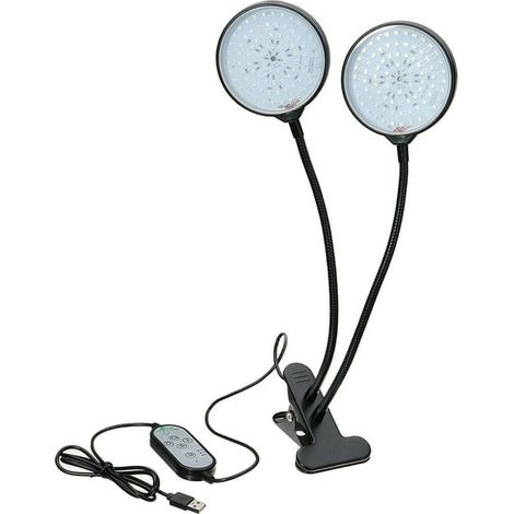 Pflanzenwachstumslampe USB flexible Doppelkopflampe (1/2)