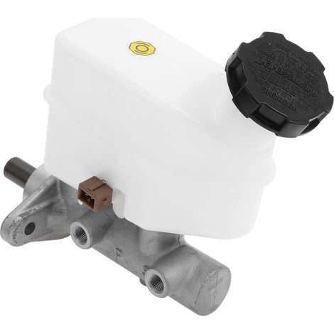 Maître-Cylindre De Frein Réservoir Pour 2008-2009 Compartiment Moteur Maître-Cylindre Hydraulique En Alliage D'Aluminium Durable Et Plastique Ton Argent Blanc (1/5)