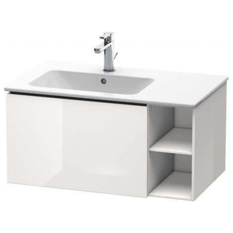 Duravit L-Cube Meuble sous-lavabo suspendu, 1 tiroir, étagère sur