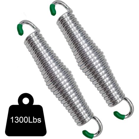 Ressorts robustes pour balancelle de porche - Ressorts de balancelle d'extérieur de 1200 lb, ressorts de fixation au plafond avec crochet (2 pièces)