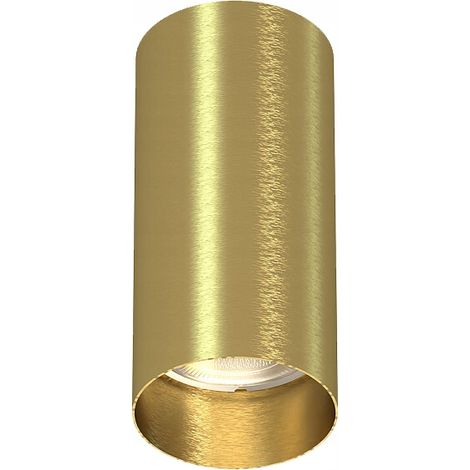 Plafoniera Nowodvorski Mono GU10 in ottone massiccio, rotonda, moderna, color oro. (1/3)