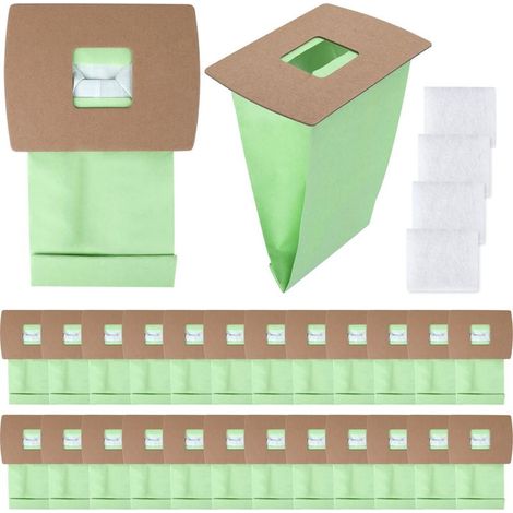 24er-Pack Staubsaugerbeutel für Oreck Compact Typ BB, Ersatzbeutel für Oreck XL Buster B, PKBB12DW BB180 BB280 BB850 BB870 BB900 BB1000 MV160 Staubsaugerbeutel mit 4 Motorfiltern (1/5)