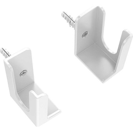 Support mural blanc pour multiprise, adapté aux multiprises pour tablettes. (1/5)