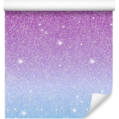 Papel pintado con purpurina morado y lavanda para salón y dormitorio, 50x1000 cm. (1/5)