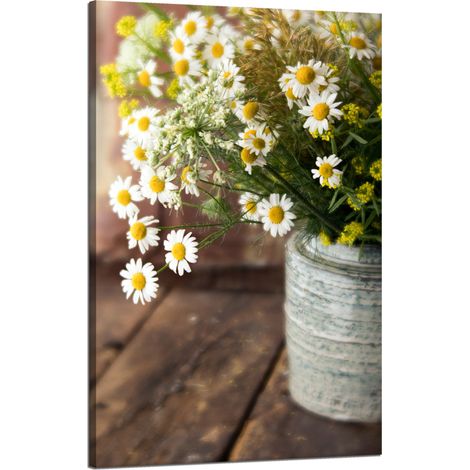 Leinwanddruck Botanik Blumenstrauß 50x80 cm