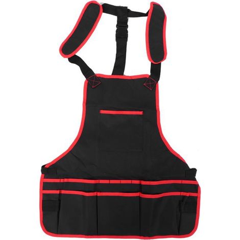 Tablier De Jardin - Polyester 600D - Réglable Taille - 8 Poches Organisateur Outils - Confortable Pour Travaux Extérieurs - 1 Pièce (1/5)