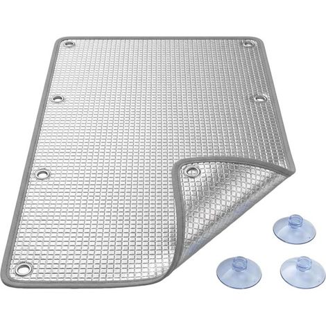 Film Isolation Thermique en Aluminium Réfléchissant pour Fenêtre, Pare Soleil ， Panneau de Protection Solaire Anti Chaleur,80100cm (1/5)