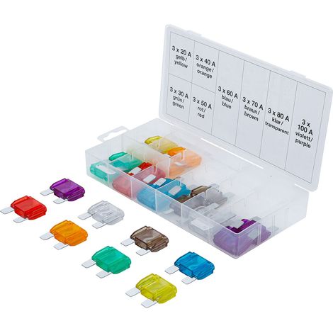 Assortimento fusibili autoveicoli maxi 24 pz. (1/3)