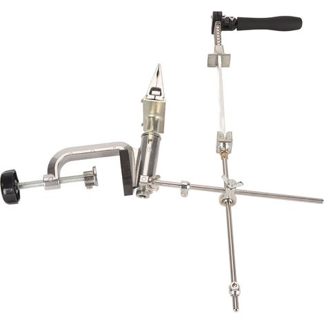 Messerschärfset mit 6 Wetzsteinen, drehbarem Klappmechanismus, festem Winkel, Edelstahl, professionelles Messerschärfwerkzeug (1/5)