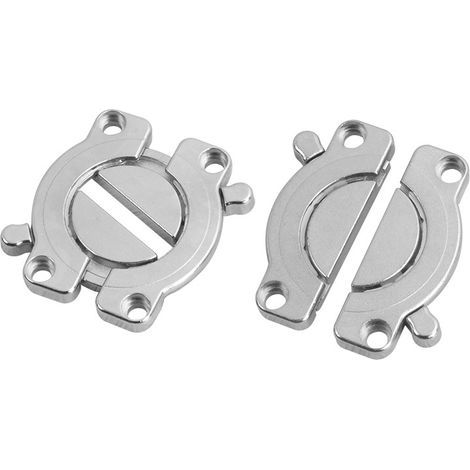 Heavy-duty ring connectors for workbench extensions, furniture extensions, screws included. (1/5)
