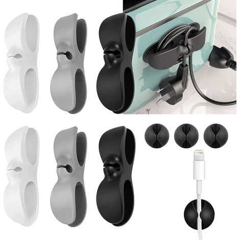 6 Pièces Organisateur de Cable, Organisateur de Fil Electrique, Enrouleur Cable pour Electromenager Cord Organizer Organisateur Cordon pour Petits Appareils Cafetières Friteuses Juicers (1/5)