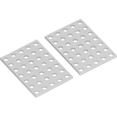 Lot de 5 plaques de connexion en acier inoxydable, plaques de réparation de joints plats, équerres de fixation adaptées aux robots/menuisiers
