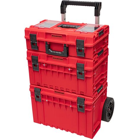 Sistema Qbrick ONE Cart Profi Set 2.0 RED ULTRA HD Custom + ONE 350 Profi 2.0 RED ULTRA HD Custom + ONE 200 Profi 2.0 RED ULTRA HD Custom impilabile IP66
