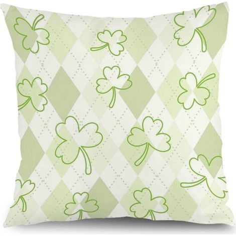 Housse de coussin imprimé symétrique, décoration maison élégante,50×50cm (1/5)