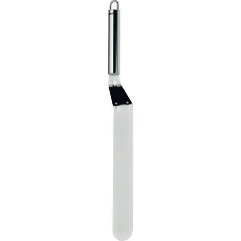 Palette angulaire à tarte 38 x 3,6 cm, Palette à tartiner en acier inoxydable pour tartes, lavable au lave-vaisselle, brillante