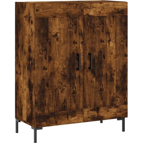 Maison Exclusive - Aparador de madera de ingeniería roble ahumado 69,5x34x90 cm