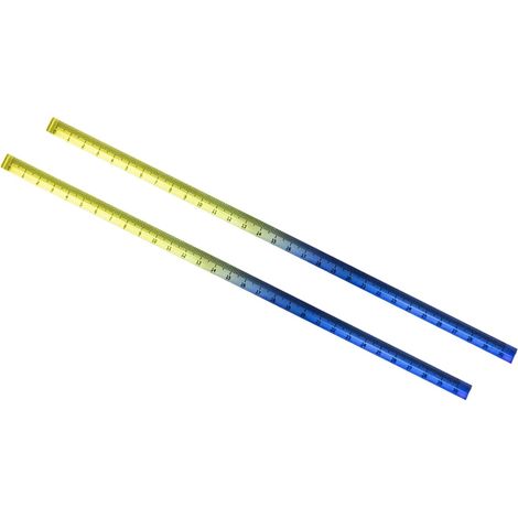 Lot de 2 règles transparentes en acrylique colorées pour enfants (1/5)