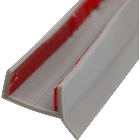 Kitchen Skirting Boards Rubber Lip Skirting Board Cover for 15mm 16mm 17mm 18mm Kitchen Skirting Board Worktop (Grey, 5M) (1/5)