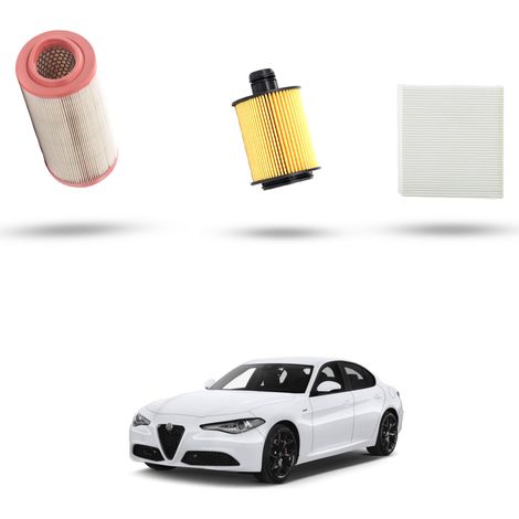 Kit Tagliando 3 filtri compatibile con Alfa Romeo 159 (939) 1.8 TBI 147kw dal 2009-2011 (1/4)