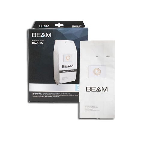 3 sacs pour centrales d'aspiration BEAM 166, 167, 168, 169, 189, 199, 725, 750, 775, 2067, 2089, 2100, 2700, 2725, 2750 et 2775, Beam B69025