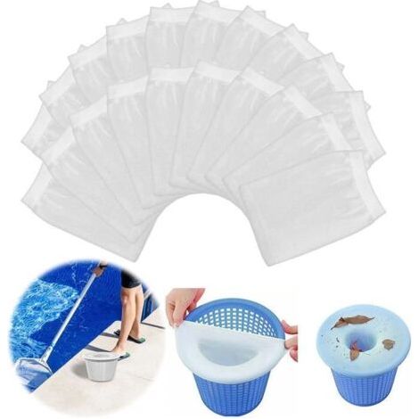 Poolskimmer-Filtersocken, 20 wiederverwendbare und elastische Stück (1/5)