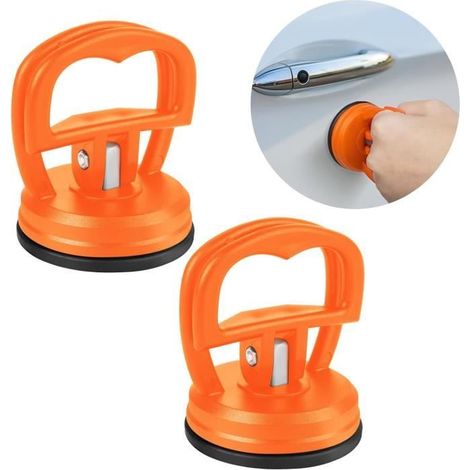 Extracteur de bosse - 2 Pièces - Orange - Caoutchouc souple - Ergonomique (1/4)
