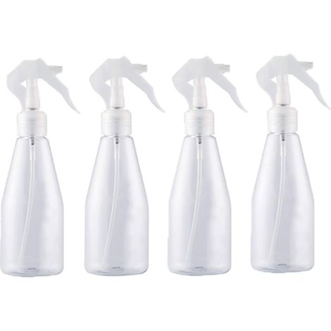Flacon Pulvérisateur - 200 ml - Corps Transparent - Bouchon À Vis - Pompe Verrouillable - Pour Soins Capillaires Plantes Huiles Essentielles Produits Ménagers (1/5)