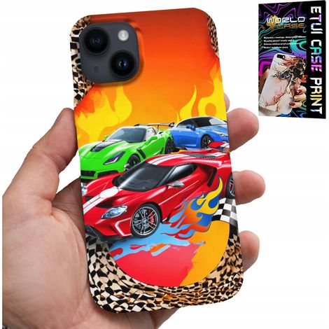 iPhone 14 Hülle – FÜR Kinder, Rennwagen + Glas (1/5)