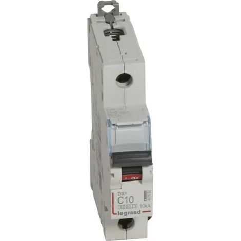 Legrand 407652 Circuit breaker dx≥ 6000 - screw/screw - 1P 230/400V 10A 10kA - curve C - protection departure