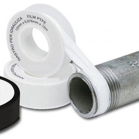Teflon per idraulici in ptfe 12mm x 10mt - 2 rotoli