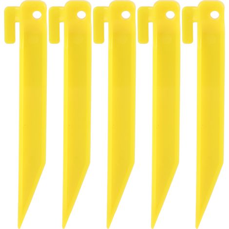Lot de 5 piquets nylon légers pour sol gelé, vis à glace, clous d'ancrage extérieur (1/5)