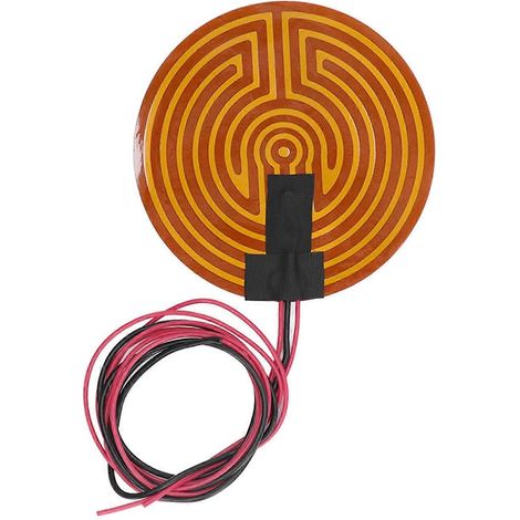 120-W-Rundheizplatte aus flexiblem Polyimid für 3D-Drucker (12 V DC)