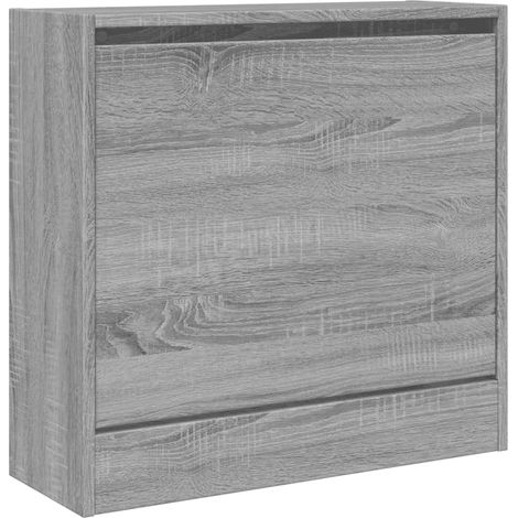 Scarpiera mobile contenitore per scarpe mobile per ingresso/corridoio/soggiorno design Sonoma 60 x 21 x 57 cm legno ingegnerizzato grigio 020022076