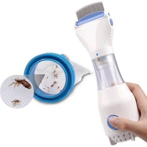 Peigne de nettoyage des cheveux anti-poux multifonctionnel électrique pour nettoyer le peigne à puces physique