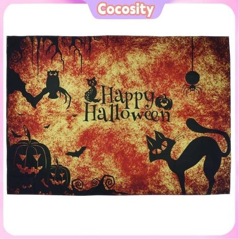 Cocosity toile de fond sur le thème d'Halloween Toile de fond effrayante pour luminaire pack 150x150cm / 59,1x59,1 pouces (1/5)