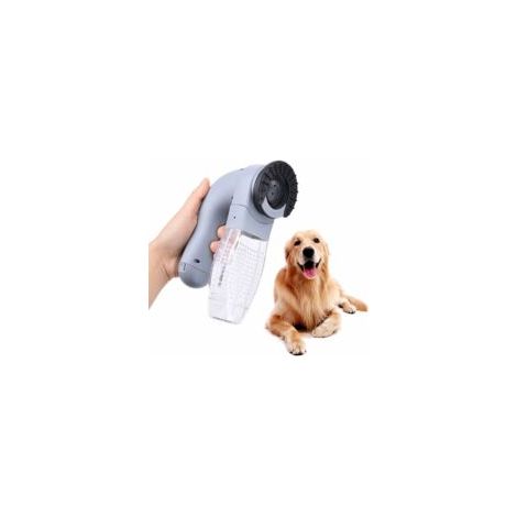 Aspirateur à Poils d'animaux, Tondeuse électrique Portative sans Fil pour Boules de Poils d'animaux, Outil de Nettoyage pour Animaux de Compagnie avec Boîte de Rangement pour Chien Chat  - Crezuo