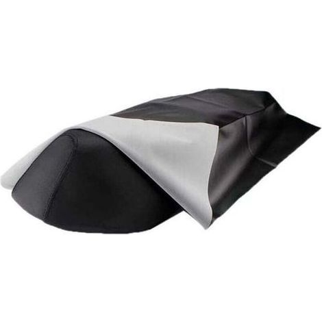 pair 1PCS Housse De Selle De Moto Housse Siège Selle Moto en Cuir Noir Protecteur De Siège Universel en Cuir Revêtement Imperméable Résistant À l'usure pour La Plupart des Motos,100cmx70 Cm (1/4)