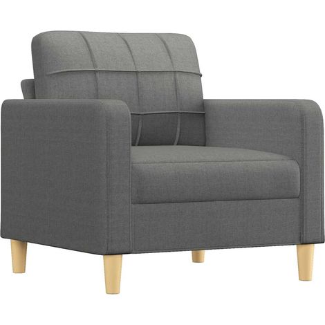 Maison Exclusive - Sofasessel Dunkelgrau 60 cm Stoff (1/5)