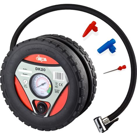 12V Mini Kompressor Reifenkompressor DK20 für Auto Kfz PKW Fußball Luftmatratze (1/5)