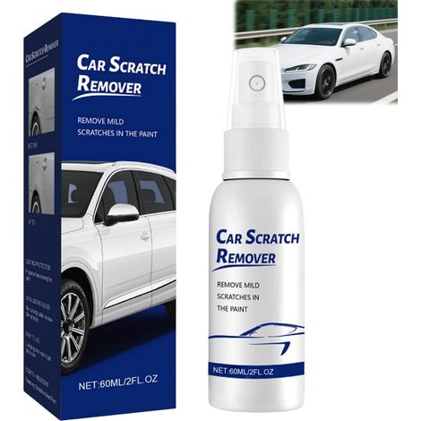 60ml Scratch Remover,Efface Rayure Profonde Voiture,Polish Voitures Modèle Spray de Réparation Rapide,Spray de Réparation de Rayures pour Peinture, Phares et Vernis,Kit Anti-Rayures,Mirror Shine (1/5)