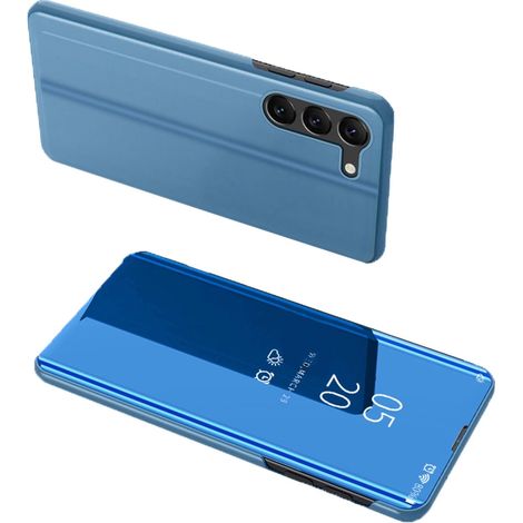 Custodia trasparente per Samsung Galaxy S23+ con patta, colore blu (1/5)