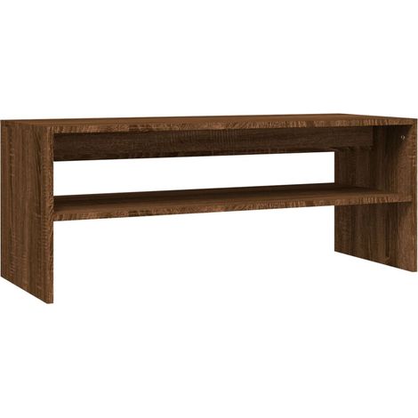 Maison Exclusive - Couchtisch Braun Eichen-Optik 100x40x40 cm Hol