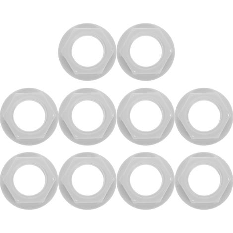 Écrous en Plastique Pp Installation Simple pour Flotteur de Valve Lot de 10 Prévention des Fuites, Adapté pour Réservoir D'eau et Usage Domestique (1/5)