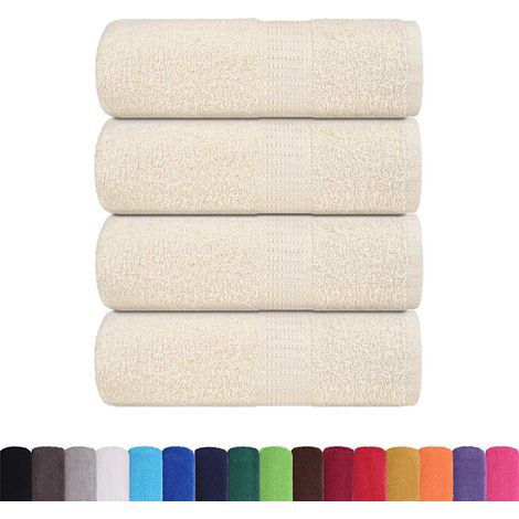 Serviettes d'invité FROGN 4 pcs crème 30x50 cm 360 g/m²