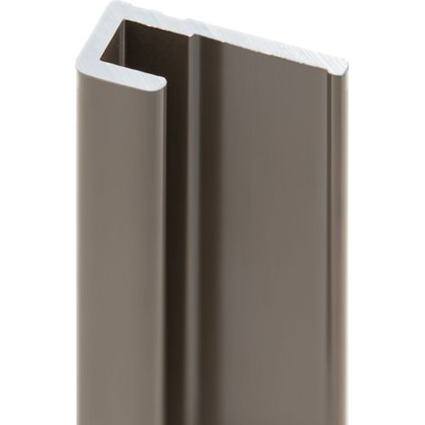 Profilé de finition pour panneau mural de douche, DécoDesign, Schulte, Taupe, 210 cm
