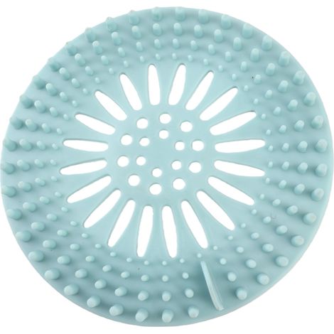 Tappo di scarico anti-intasamento per lavandino e bagno, filtro per la rimozione dei capelli, blu