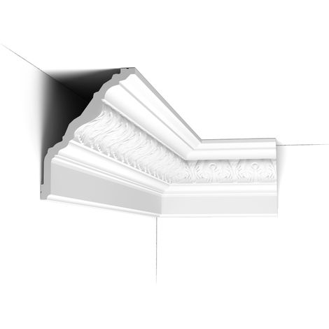 Haute corniche feuilles d'acanthe - Orac Decor - L200xpl13xH17.6cm - C219 - L200 x H17,6 x L13 cm - ORAC DECOR (1/10)