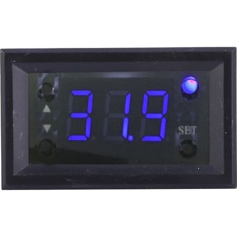 Thermostat-régulateur numérique W1218 DC12V, -20100°C, affichage LED bleu, régulateur de température 12V (1/5)