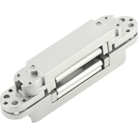 Charnières de porte réglables à angle d'ouverture de 180 degrés, charnière pliante 3D avec vis à six pans creux pour porte en bois, 40 kg, argent (1/5)